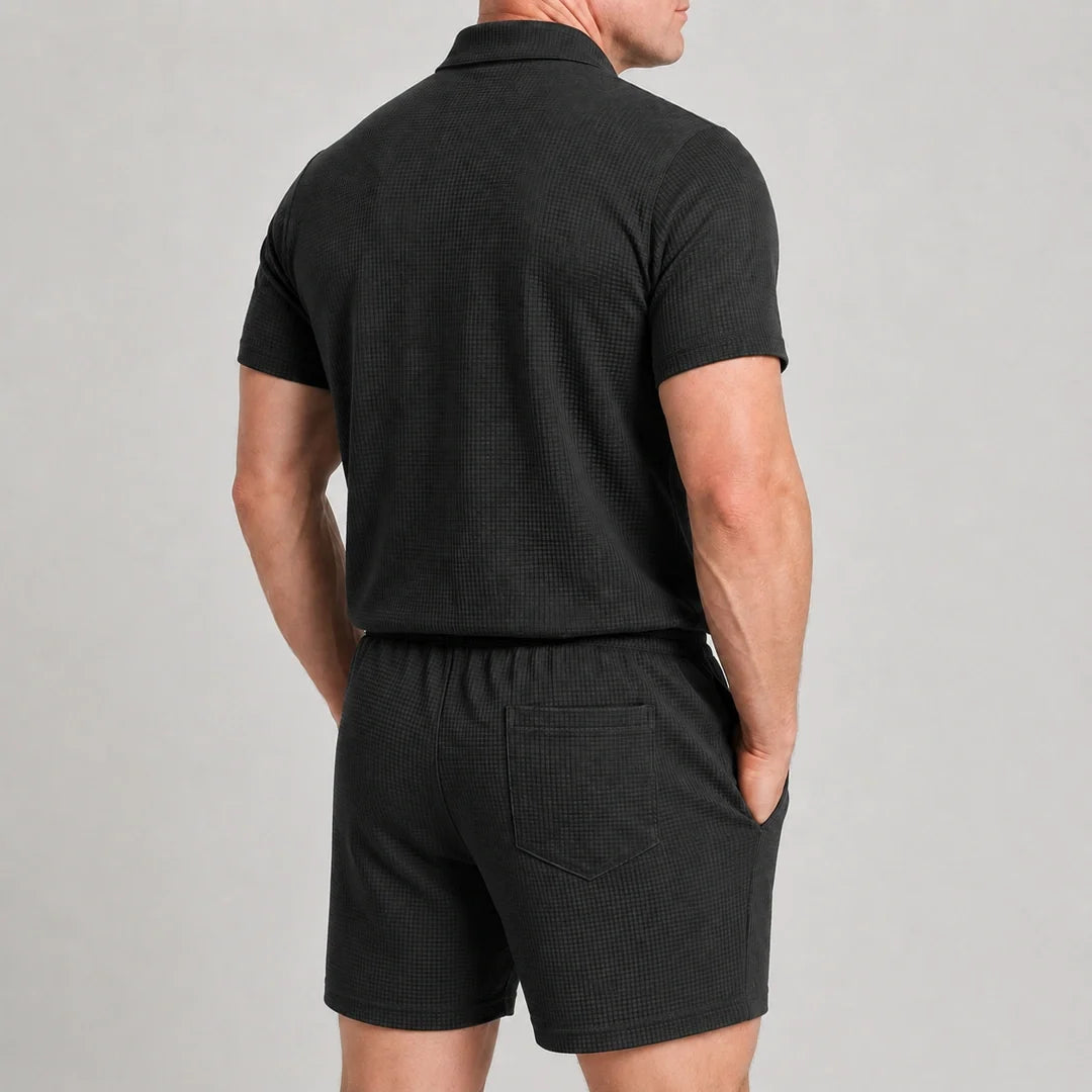 Set – Men’s Ultra Comfortable Shorts and Polo Shirt