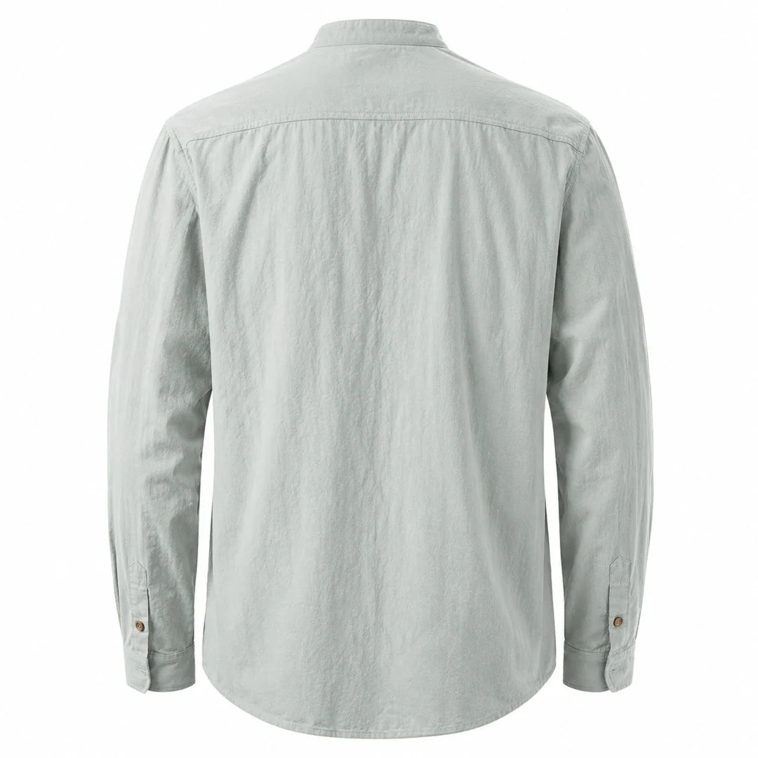 Kyoto - Men's Ultra Comfortable Band Collar Shirt