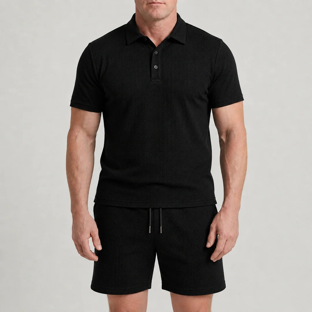 Set – Men’s Ultra Comfortable Shorts and Polo Shirt