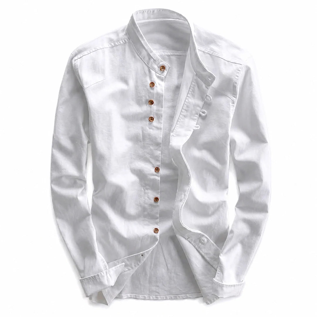 Kyoto - Men's Ultra Comfortable Band Collar Shirt
